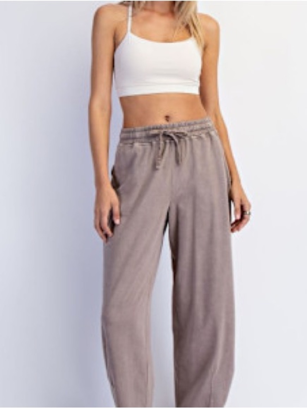 Mineral Washed Barrel Pant